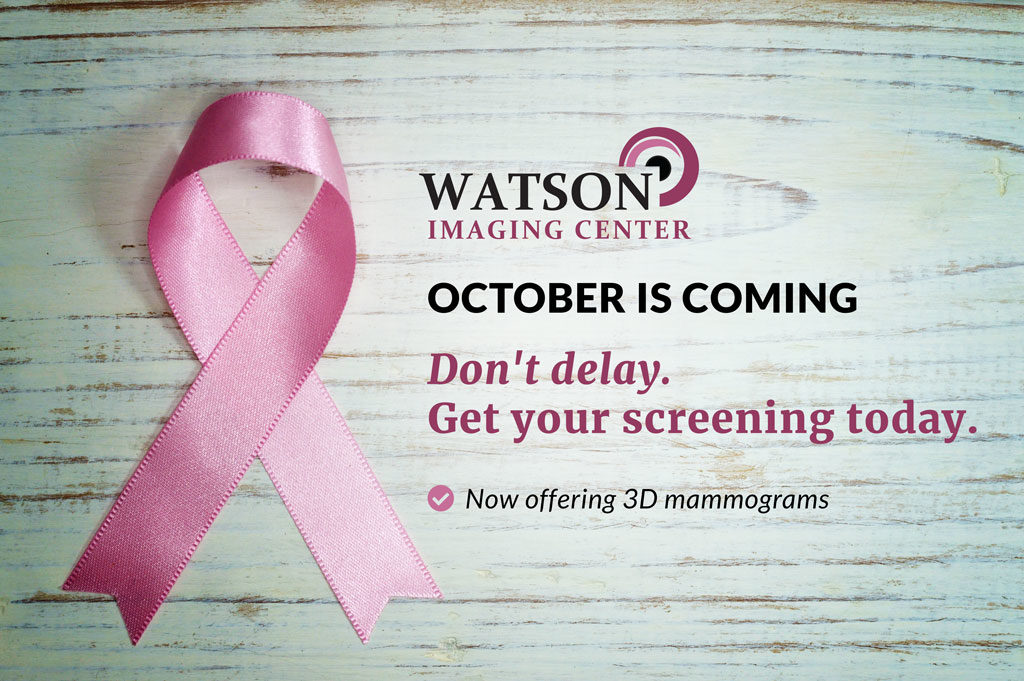 October is International Breast Cancer Awareness Month - Watson Imaging  Center